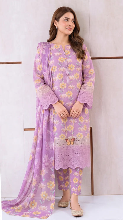 Unstitched Soft Orchid