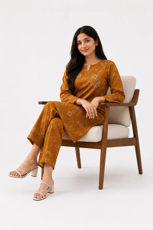 Unstitched Mustard Rust