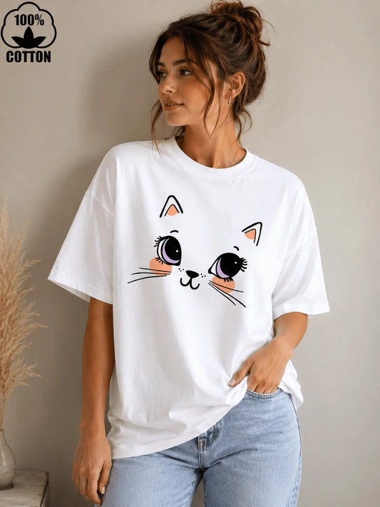 Cutie Cat | 190 GSM Premium Oversized T-Shirt