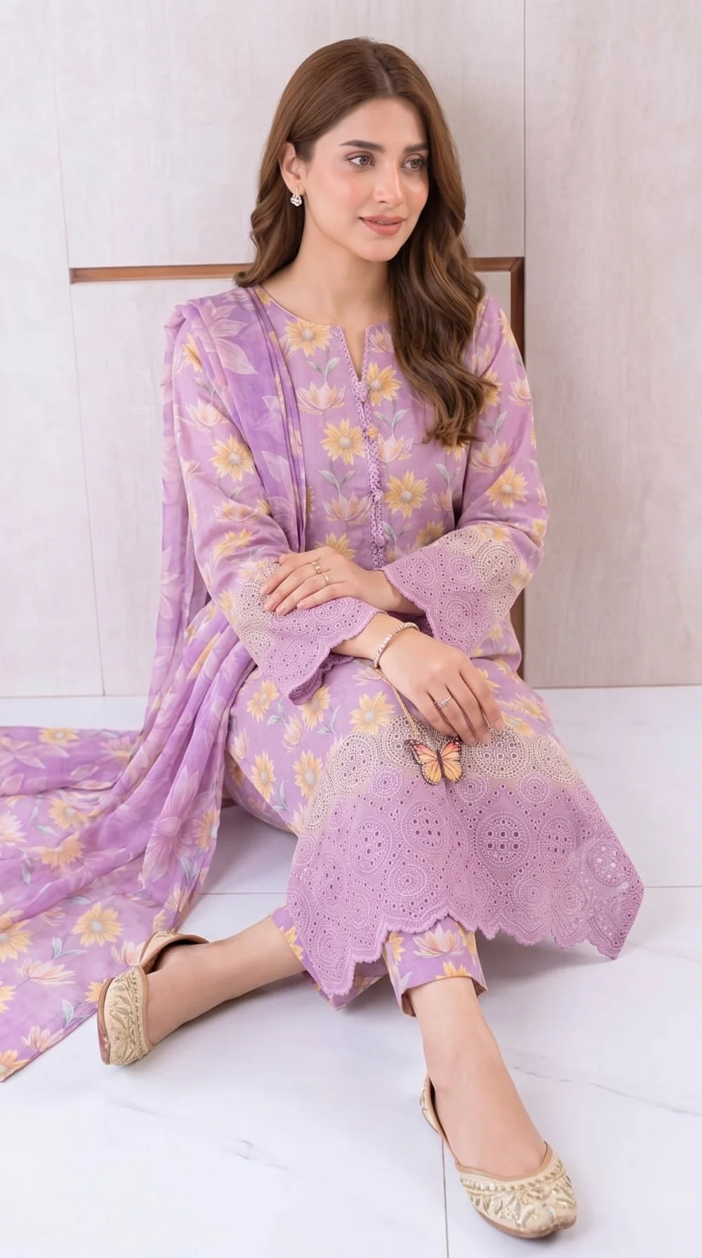 Unstitched Soft Orchid