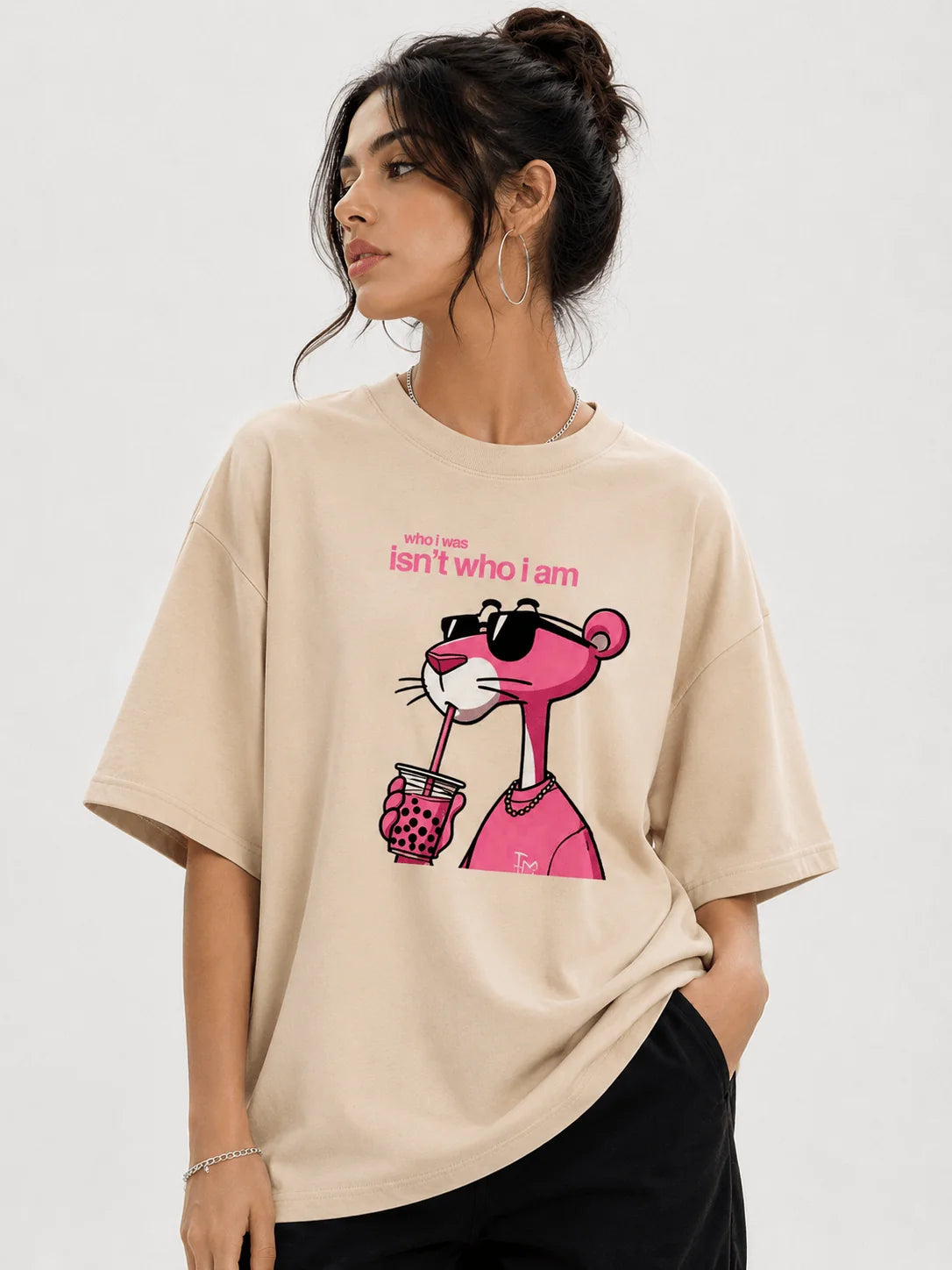 Who I Was Isn’t Who I Am | 190 GSM Premium Oversized T-Shirt
