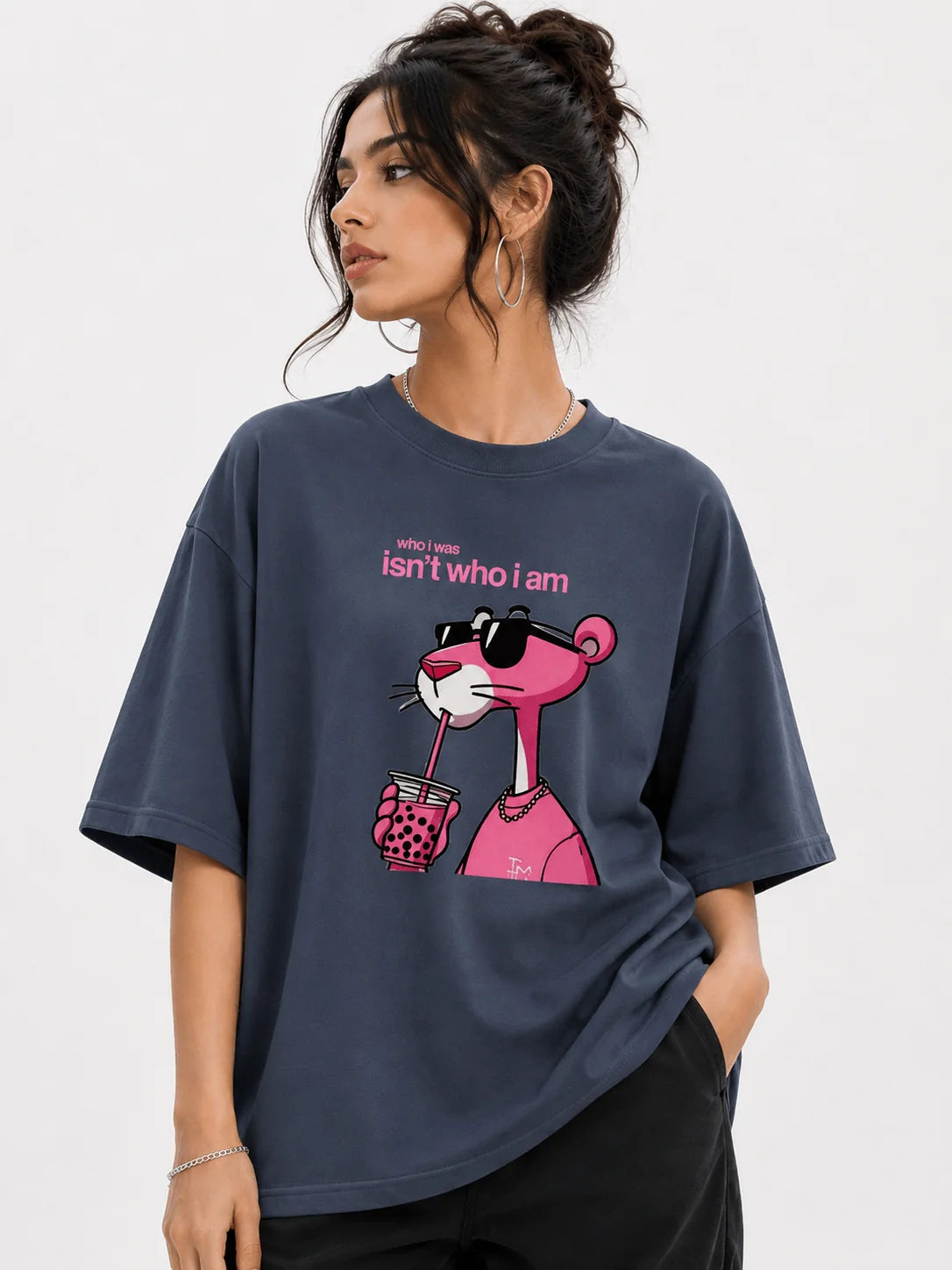 Who I Was Isn’t Who I Am | 190 GSM Premium Oversized T-Shirt