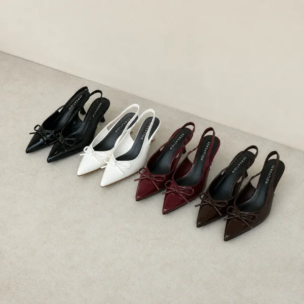 Saturn Slingback Heels