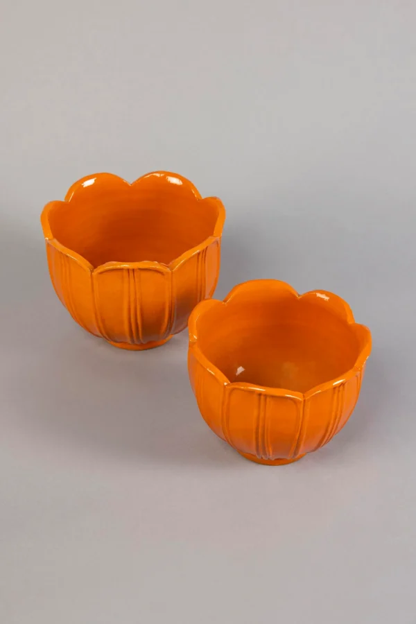Amber Lotus Bowl